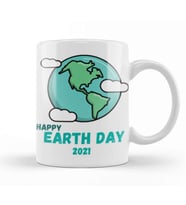 Happy Earth Day 2021 Kupa Bardak Porselen