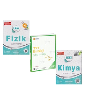 Palme TYT Fizik ve Kimya Üç Dört Beş TYT Biyoloji Soru Bankası 3 Kitap Set