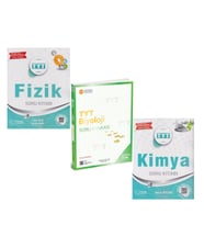 Palme TYT Fizik ve Kimya Üç Dört Beş TYT Biyoloji Soru Bankası 3 Kitap Set