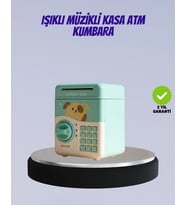 Su Yeşili Işıklı Sesli Elektronik Şifreli Çocuk Kumbarası