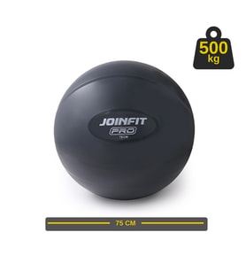 Pro Anti-Burst Yoga ve Pilates Topu 75 cm Koyu Gri - Ev ve Salon Fitness Egzersiz Topu