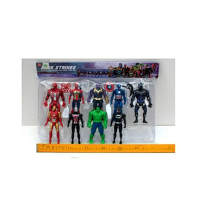 Avanger Süper Kahramanlar 9lu Set Thanos Black Panther Hulk Kaptan Amerika Örümcek Adam