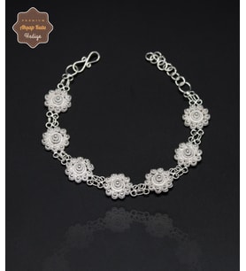 Kişniş Bereket Model 925 Ayar Gümüş Telkari Kadın Bileklik 201024685