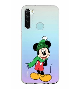 Xiaomi Redmi Note 8 Uyumlu Kapak Mickey Mouse Tasarımlı Şeffaf Silikon Kılıf