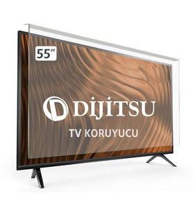 DIJITSU DJTV55S TV EKRAN KORUYUCU - Dijitsu 55" inç 139 cm Tv Ekran Koruyucu Şeffaf Paneli