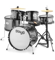 STAGG TIM JR 5/16B BK 5 PARÇA ÇOCUK AKUSTİK DAVUL SETİ SİYAH