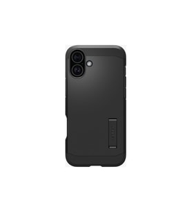 Spigen iPhone 16 Plus ile Uyumlu Kılıf Tough Armor Mag (MagSafe Uyumlu) Black (Siyah)
