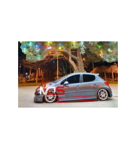 PEUGEOT 207 AERO MARŞPİYEL SAĞ SOL TAKIM FİBERGLASS BOYASIZ