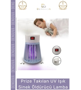 #SinekÖldürücü Yeni SezonSessiz Tasarruflu Hijyenik Prize Takılan UV Işık Sinek Öldürücü Lamba 1 W