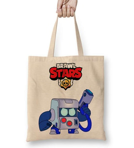 Brawl Stars 8 Bit Bez Çanta Uzun Saplı