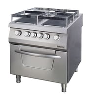 Öztiryakiler 900 Seri Fırınlı Elektrikli Kuzine, Gemi Model, 4 Kare Plate, 80x90x85 Cm, Osoef 8090 S