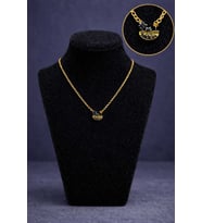 Minimal Tropik Palmiye Figürlü Gold Kolye