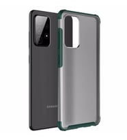 Microsonic Samsung Galaxy A52 Kılıf Frosted Frame Yeşil