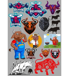 Boğa Sticker Set 20 Parça Telefon, Tablet, Defter, Laptop Sticker