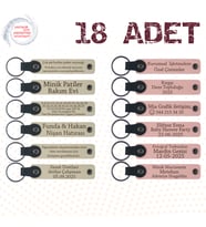 Sütlü Kahve & Yavru Ağzı, Fen Öğretmeninden Sınıfına Hatıra, 18’li Set, Kişisel Mesajlı Anahtarlık