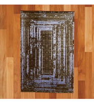 Modern Labirent Motifli 200 X 300 Bambu Yün Halı