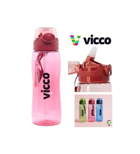 Vicco Su Matarası Kilitli Kapak Tritan Matara Suluk 750 ML (Kırmızı)