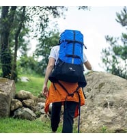 Mobihome Hiking 35 Litre Unisex Mavi Outdoor/Kamp Sırt Çantası - MBHK004