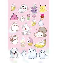 Kawaii Cute Tatlı Sevgiliye Hediye Sticker Seti (21 Adet)