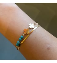Daya Glow Boncuk Yonca Bileklik