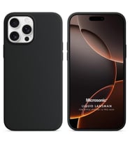 Microsonic Apple iPhone 16 Pro Max Kılıf Liquid Lansman Silikon Siyah (Siyah)