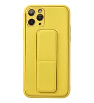 Newface Apple iPhone 11 Pro Kılıf Coco Deri Standlı Kapak - Sarı