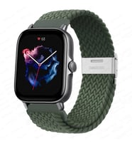 Samsung Galaxy Watch Gear S2 3 41mm 42mm Active 2 40mm 44mm Kordon Metal Klipsli (Koyu Yeşil)