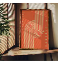 Tanıtım Bauhaus Çerçevesiz Poster, Modern Dekoratif Çerçevesiz Poster, Tablo, Bauhaus-10, 21 x 30