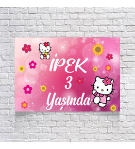 CATS TEMALI DOĞUM GÜNÜ AFİŞİ 35X50 cm