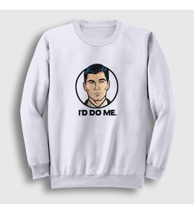 Presmono Unisex Beyaz I'd Do Me Sterling Archer Sweatshirt 299650tt