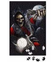 Moto Caveira Puzzle 240 Parça Yapboz