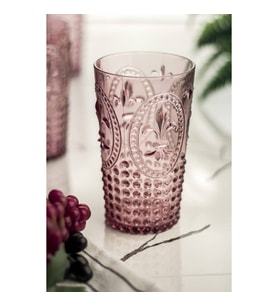 Akrilik Mürdüm Tekli Uzun Bardak & Su Meşrubat Bardağı 750 ml ( Büyük Boy & Cam Değildir )