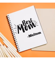 En İyi Anne Tasarımlı Defter Kişiye Özel