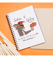 Sevgili Tasarımlı Defter Kişiye Özel