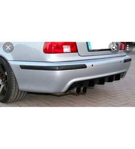 Bmw E39 5 Serisi M5 Difüzör Piona Black Sol Çift Egzoz Çıkışlı