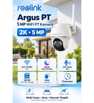 Argus PT 5MP 2K WiFi Bataryalı Dönebilen PT Güvenlik Kamerası