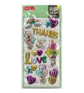 TANEX KIDS TNX-26002 DEKORATİF ETİKETLER - PUFFY BALLON STICKER