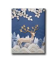Geyikli Canvas Tablo MİND712