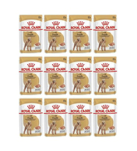 Royal Canin Poodle Tüy Sağlığı Destekleyici Yetişkin Köpek Konservesi 85gr 12 Ad (Kahverengi)