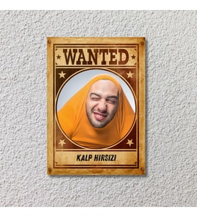 Kişiye Özel Eğlenceli Wanted Poster – Aranıyor Tasarım
