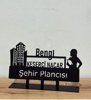 Şehir Plancısı İsimlik - Mesleklere Özel İsimlik -  Kişiye Özel İsimlikler - Yeni İş Terfi Hediye İsimlik