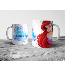 Pixxa  Deniz Kızı / Little Mermaid Kişiye Özel Kupa