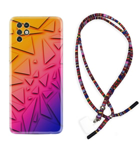 INFINIX Note 11 Pro Note 10 Hot 9 Play Kılıf Boyun Asklı Rasta Silikon Üçgenler 1635