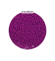 Fuşya Renk 4 mm Yaklaşık 220 adet/20 gram Cam Boncuk Oya Yazma Bileklik ve Kolye