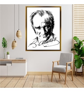 ÇERÇEVELİ ATATÜRK TABLO S588