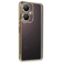 Newface Vivo Y27 Kılıf Razer Lensli Silikon - Gold