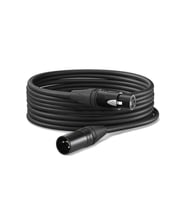 Midex MCB-20X Kaliteli Stereo Mikrofon Kablosu XLR + XLR 20 Metre Siyah Renk