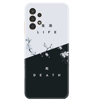 Samsung Galaxy M14 Kılıf Resimli Desenli Baskılı Silikon Life and Death 1339