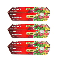 İlka Şeffaf Mutfak Rulo Streç Film Folyo - 45 Cm. x 500 Metre - Gıdaya Uygun - 3 Paket