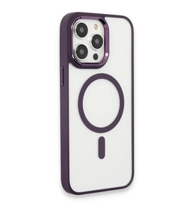 iPhone 15 Pro Max Kılıf Room Magneticsafe Silikon - Derin Mor